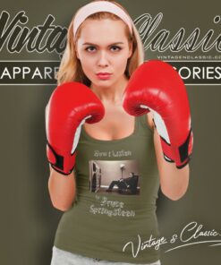 How I Listen To Bruce Springsteen Tank Top Racerback