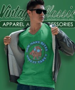 How Many Bites Does It Take Buffalo Shirt 5 How Many Bites Does It Take Buffalo V Neck TShirt