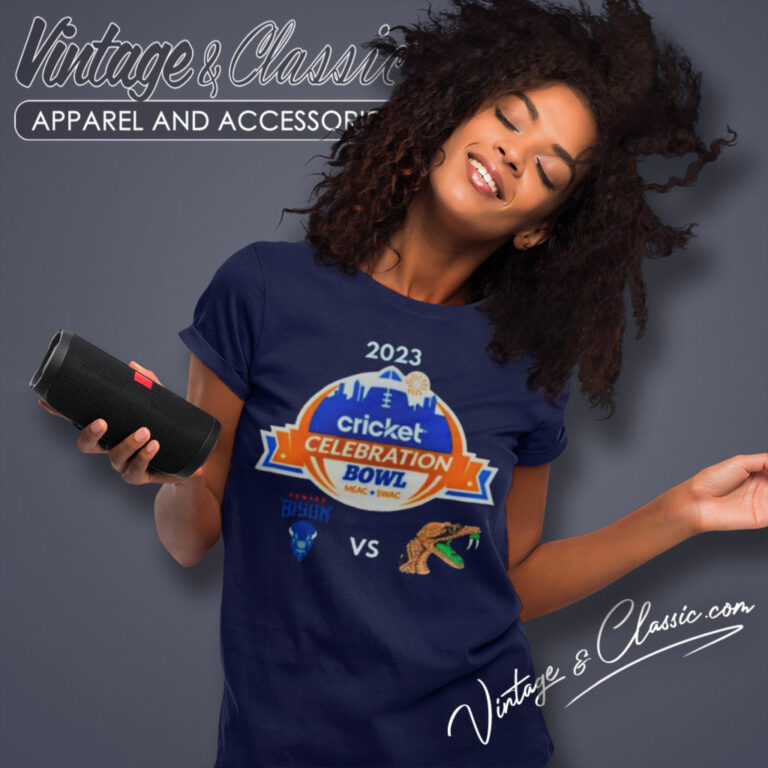 Howard Bison Vs Famu Rattlers 2023 Celebration Bowl Women T Shirt Howard Bison Vs Famu Rattlers 2023 Celebration Bowl Women T Shirt