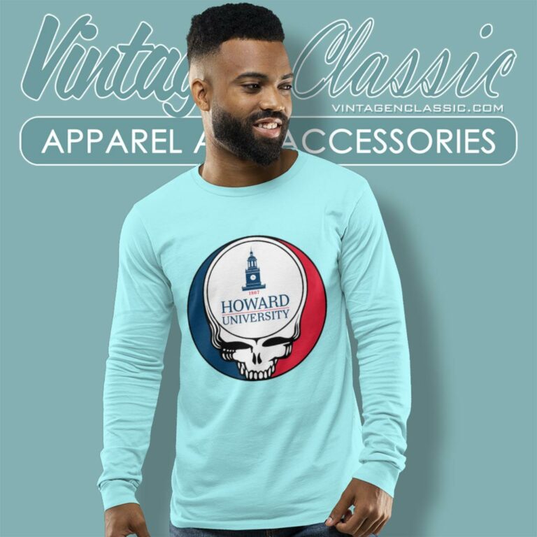 Howard University Grateful Dead Steal Your Face Long Sleeve Tee Howard University Grateful Dead Steal Your Face Long Sleeve Tee