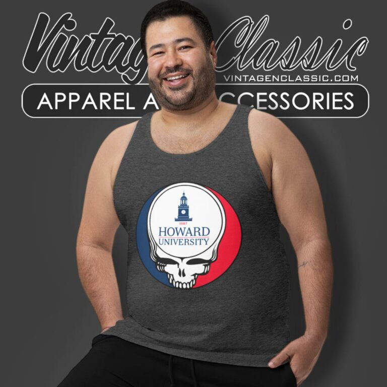 Howard University Grateful Dead Steal Your Face Tank Top Racerback Howard University Grateful Dead Steal Your Face Tank Top Racerback