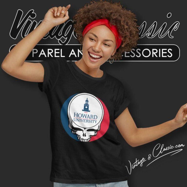 Howard University Grateful Dead Steal Your Face Women T Shirt Howard University Grateful Dead Steal Your Face Women T Shirt