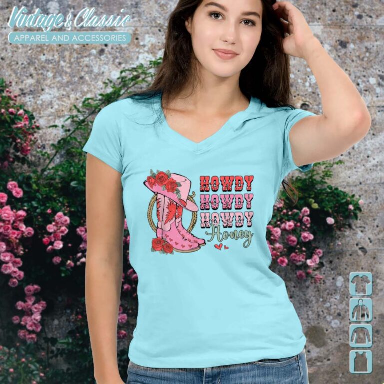 Howdy Honey Valentines Day Vneck Howdy Honey Valentines Day Vneck