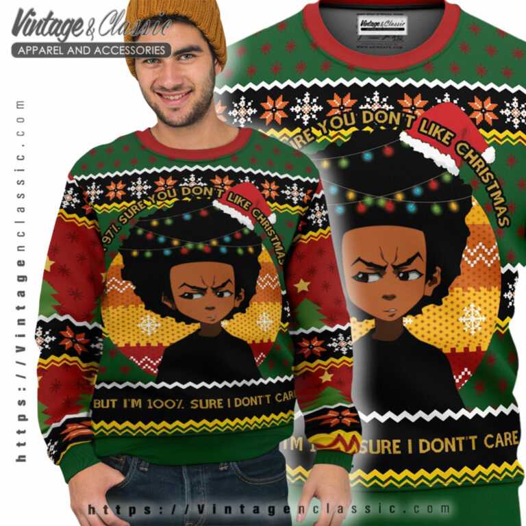 Huey Freeman The Boondocks Ugly Sweater Ugly Sweater Huey Freeman The Boondocks Ugly Sweater Ugly Sweater