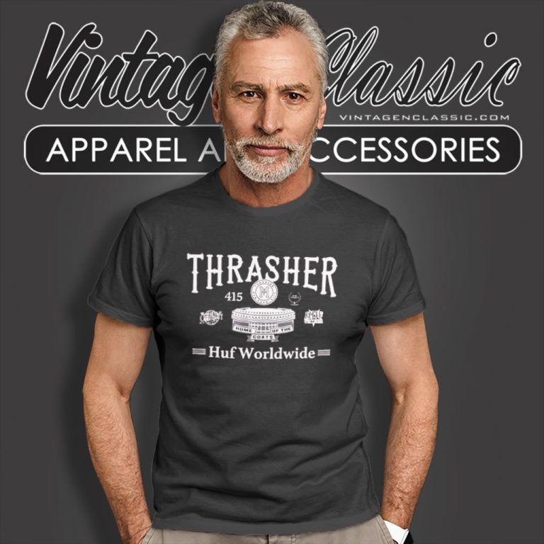 Huf Worldwide X Thrasher Monteray T Shirt Huf Worldwide X Thrasher Monteray T Shirt