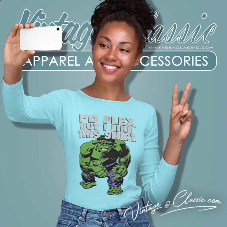 Hulk Marvel Id Flex But I Like This Long Sleeve Tee Hulk Marvel Id Flex But I Like This Long Sleeve Tee
