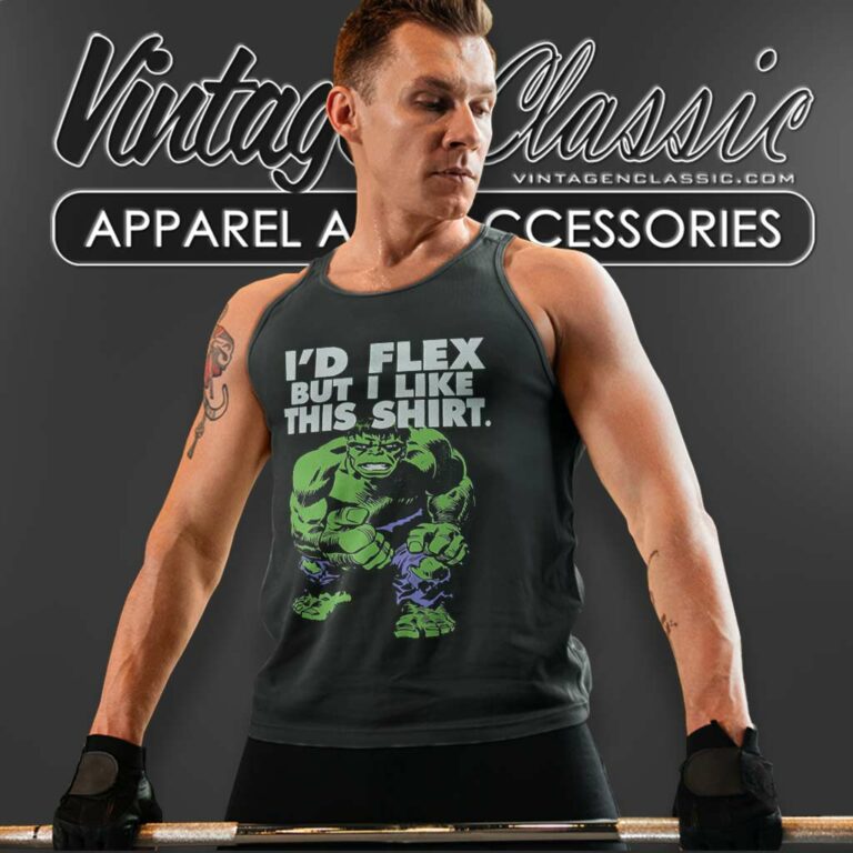 Hulk Marvel Id Flex But I Like This Tank Top Racerback Hulk Marvel Id Flex But I Like This Tank Top Racerback