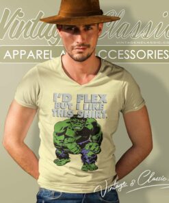 Hulk Marvel Id Flex But I Like This V Neck TShirt