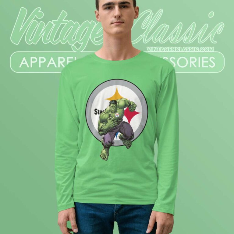 Hulk Pittsburgh Steelers Long Sleeve Tee Hulk Pittsburgh Steelers Long Sleeve Tee