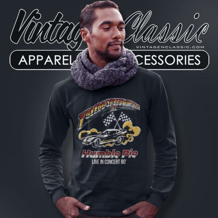 Humble Pie Toledo Speedway Jam Ii 1980 Distressed Long Sleeve Tee Humble Pie Toledo Speedway Jam Ii 1980 Distressed Long Sleeve Tee