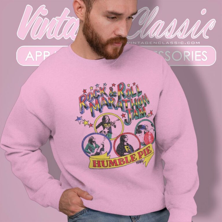 Humble Pieshirt Rock N Roll Marathon Jam 1980 Distressed Sweatshirt Humble Pieshirt Rock N Roll Marathon Jam 1980 Distressed Sweatshirt