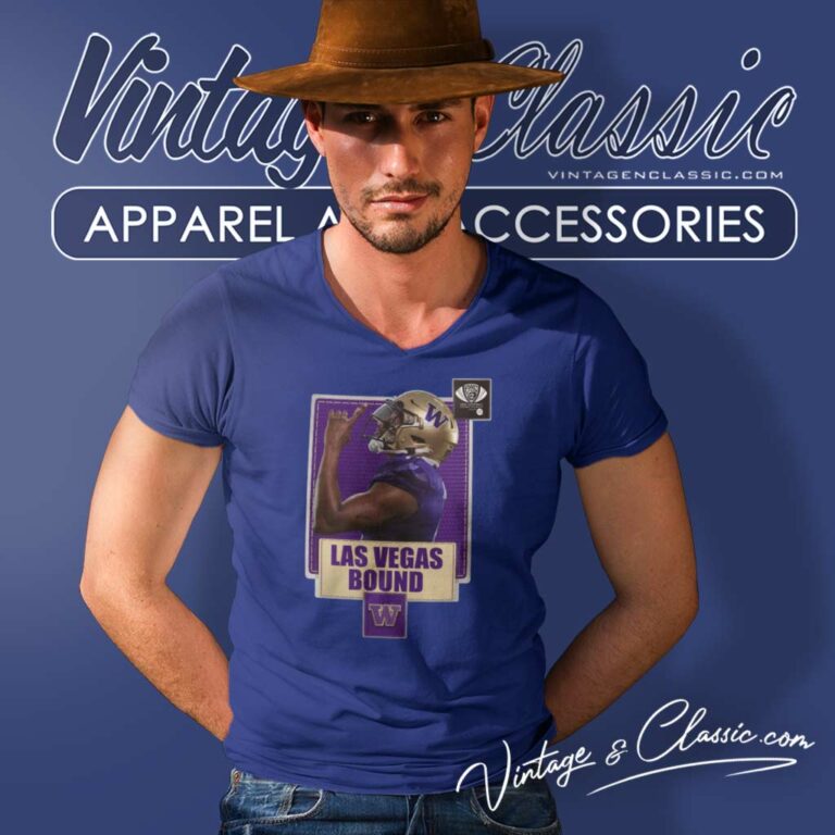 Huskies Las Vegas Bound Pac 12 Champions 2023 V Neck TShirt Huskies Las Vegas Bound Pac 12 Champions 2023 V Neck TShirt