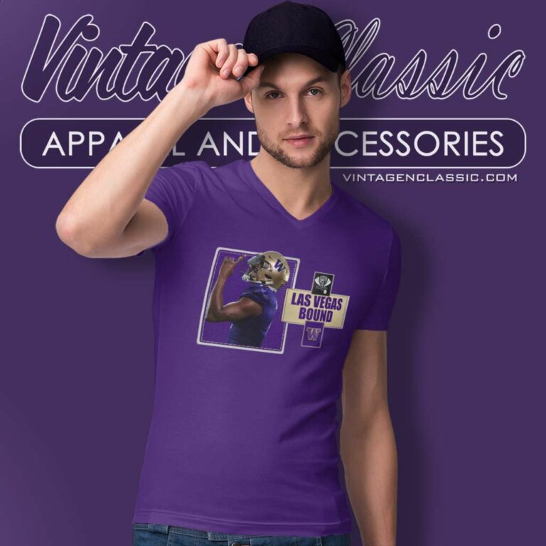 Huskies Pac 12 Champions 2023 Las Vegas Bound V Neck TShirt Huskies Pac 12 Champions 2023 Las Vegas Bound V Neck TShirt