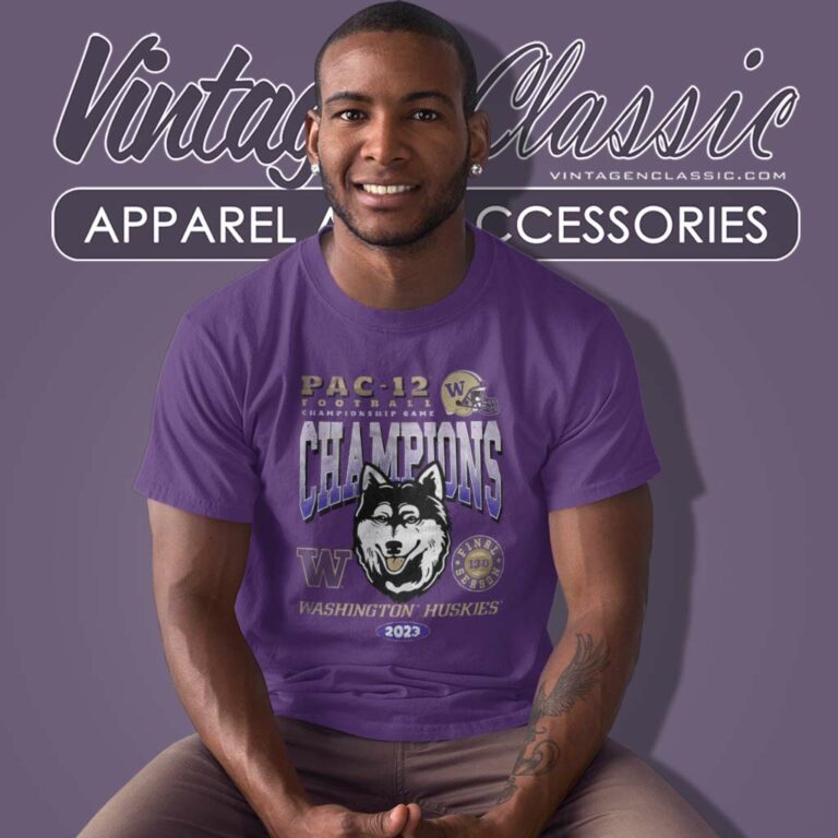 Huskies Pac 12 Champions 2023 T Shirt Huskies Pac 12 Champions 2023 T Shirt