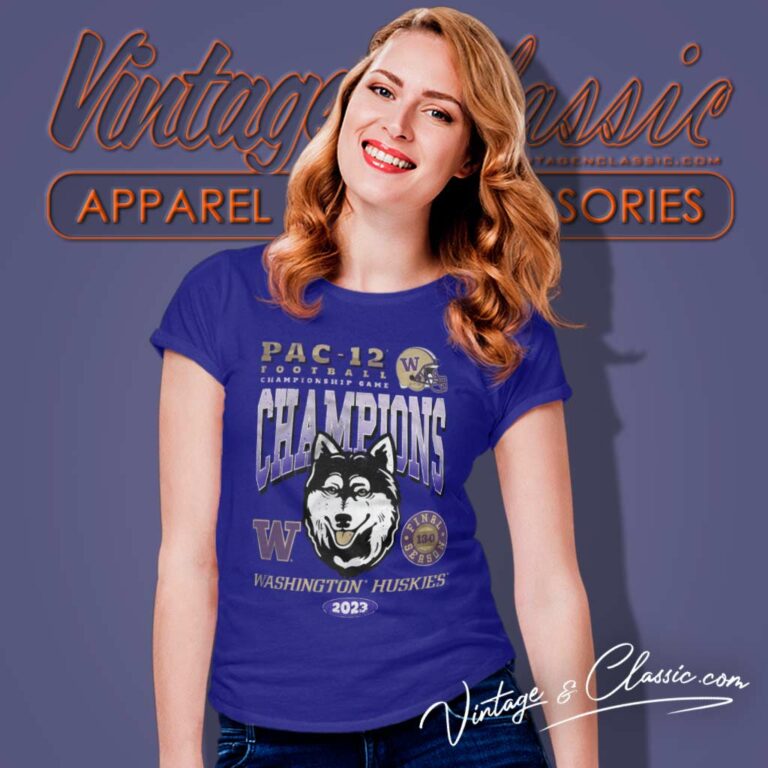 Huskies Pac 12 Champions 2023 Women TShirt Huskies Pac 12 Champions 2023 Women TShirt