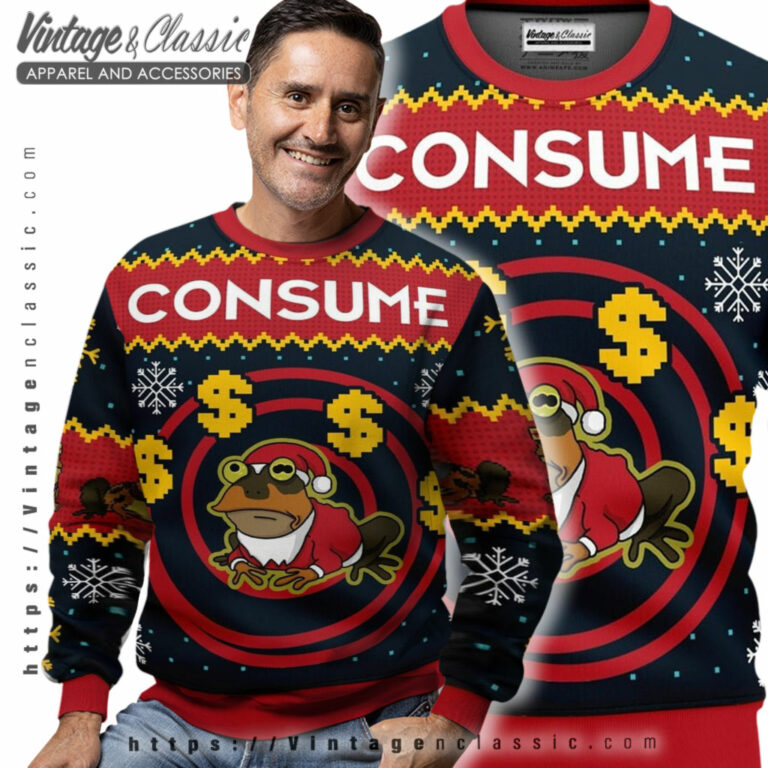 Hypnotoad Consume Futurama Ugly Sweater Men Ugly Sweater Hypnotoad Consume Futurama Ugly Sweater Men Ugly Sweater