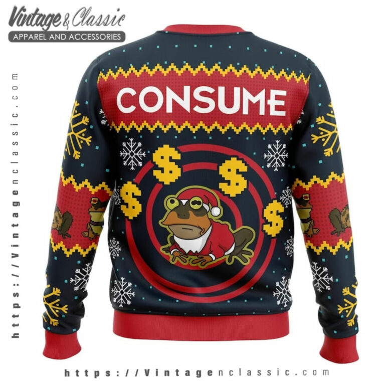 Hypnotoad Consume Futurama Ugly Sweater back Ugly Sweater Hypnotoad Consume Futurama Ugly Sweater back Ugly Sweater