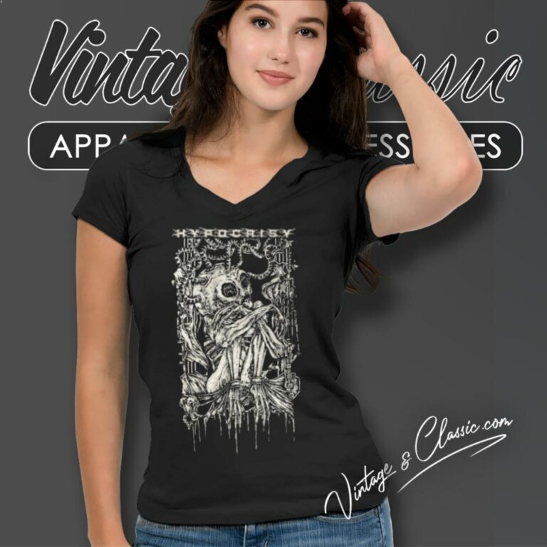 Hypocrisy Dead World V Neck TShirt Hypocrisy Dead World V Neck TShirt