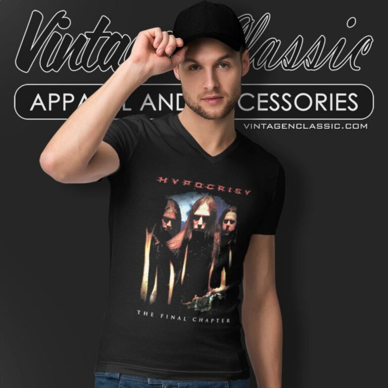 Hypocrisy Shirt The Final Chapter V Neck TShirt Hypocrisy Shirt The Final Chapter V Neck TShirt