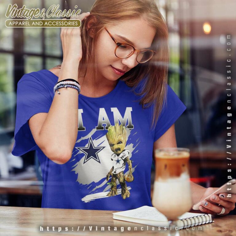 I Am Groot Dallas Cowboys Women TShirt I Am Groot Dallas Cowboys Women TShirt