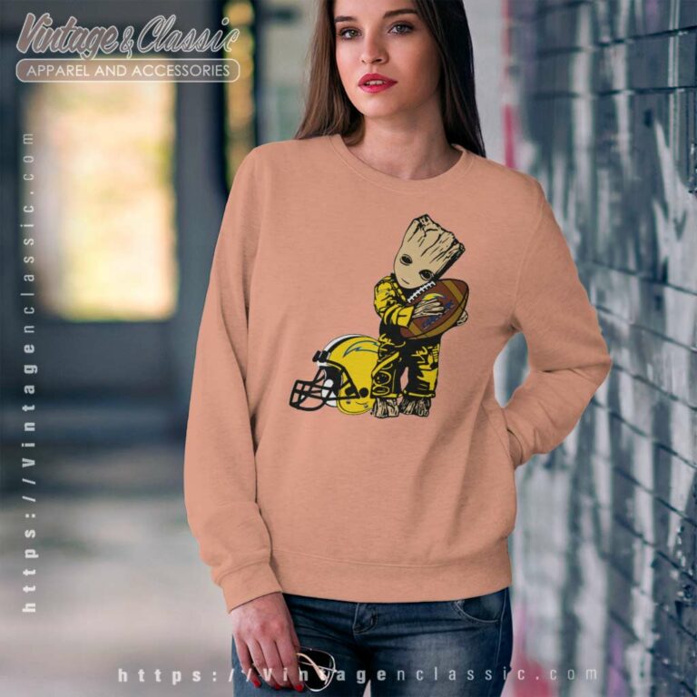 I Am Groot Fan Los Angeles Chargers Sweatshirt I Am Groot Fan Los Angeles Chargers Sweatshirt
