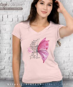 I Am The Storm Shirt Breast Cancer Awareness Month V Neck TShirt