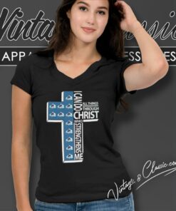 I Can Do All Things Through Christ Colorado Avalanche V Neck TShirt