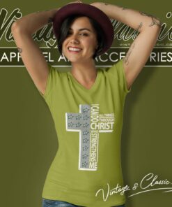 I Can Do All Things Through Christ Dallas Stars V Neck TShirt
