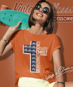 I Can Do All Things Through Christ Edmonton Oilers Women T Shirt