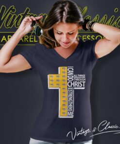 I Can Do All Things Through Christ Nashville Predators V Neck TShirt
