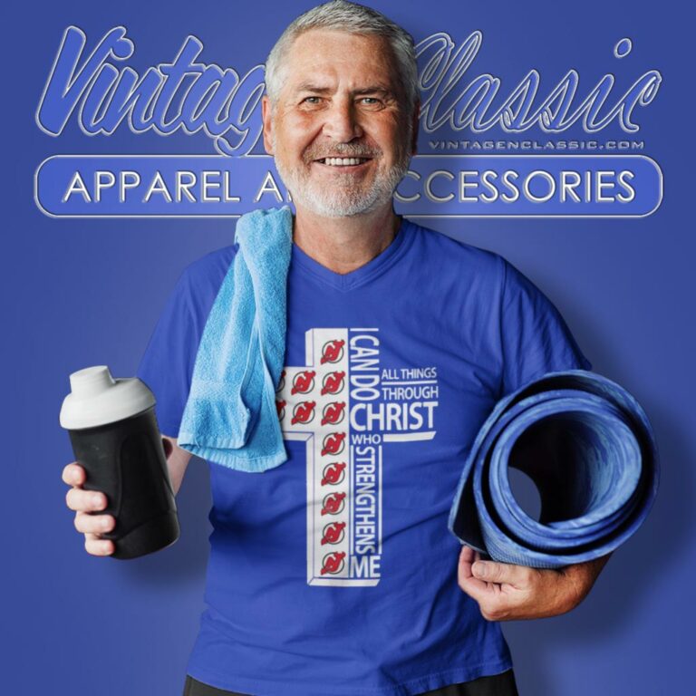 I Can Do All Things Through Christ New Jersey Devils V Neck TShirt I Can Do All Things Through Christ New Jersey Devils V Neck TShirt