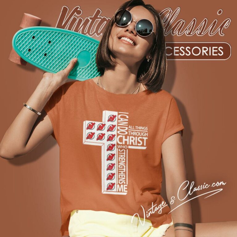 I Can Do All Things Through Christ New Jersey Devils Women T Shirt I Can Do All Things Through Christ New Jersey Devils Women T Shirt