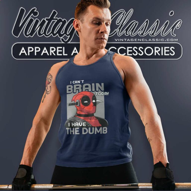 I Cant Brain Today Deadpool Tank Top Racerback I Cant Brain Today Deadpool Tank Top Racerback