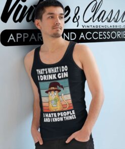 I Drink Gin I Hate People Tank Top Racerback