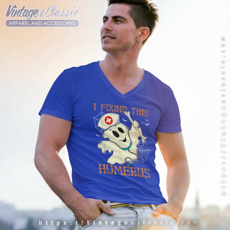 I Found This Humerous Doctor Nurse Halloween Ghost Boo Bone V Neck TShirt I Found This Humerous Doctor Nurse Halloween Ghost Boo Bone V Neck TShirt