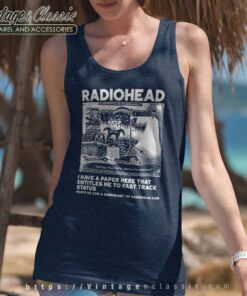 I Have A Paper Here That Entitles Me Radiohead Tanktop