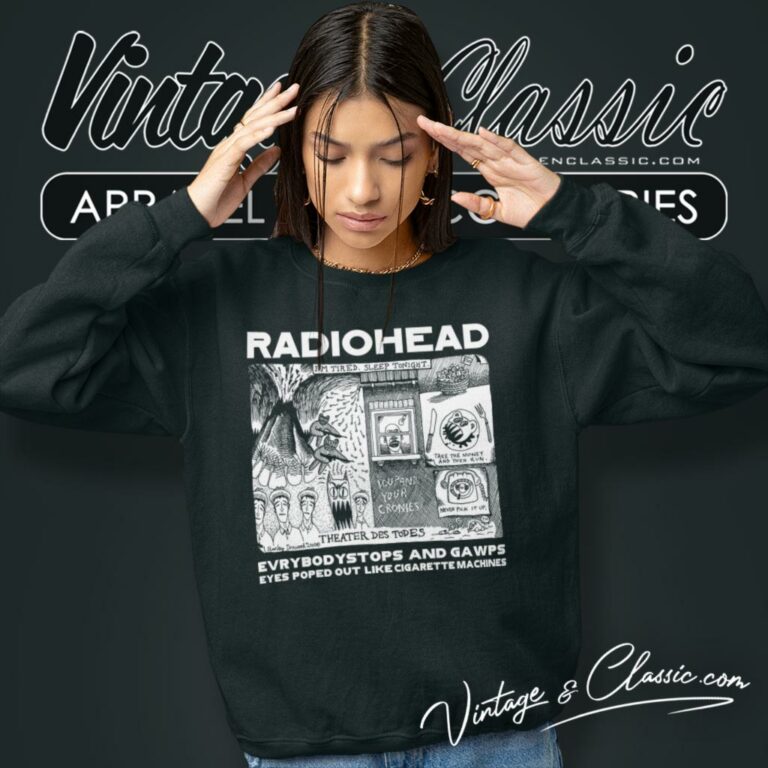 I Have Paper Heart Radiohead Sweatshirt I Have Paper Heart Radiohead Sweatshirt