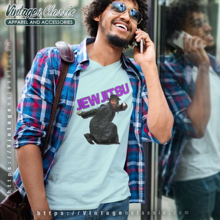 I Know Jewjitsu V Neck TShirt I Know Jewjitsu V Neck TShirt