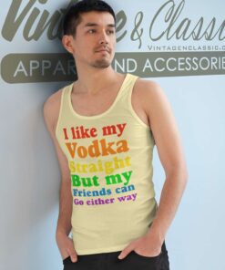 I Like My Vodka Straight Tank Top Racerback