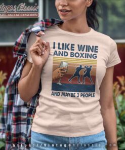 I Like Wine And Jiu Jitsu Maybe 3 People Women TShirt