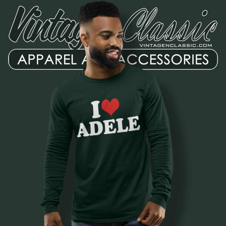 I Love Adele Cute Heart Long Sleeve Tee 1 I Love Adele Cute Heart Long Sleeve Tee 1