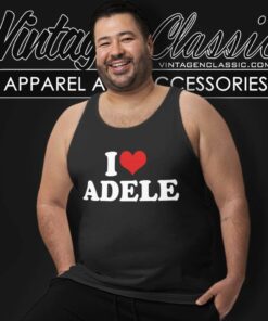 I Love Adele Cute Heart Tank Top Racerback 1