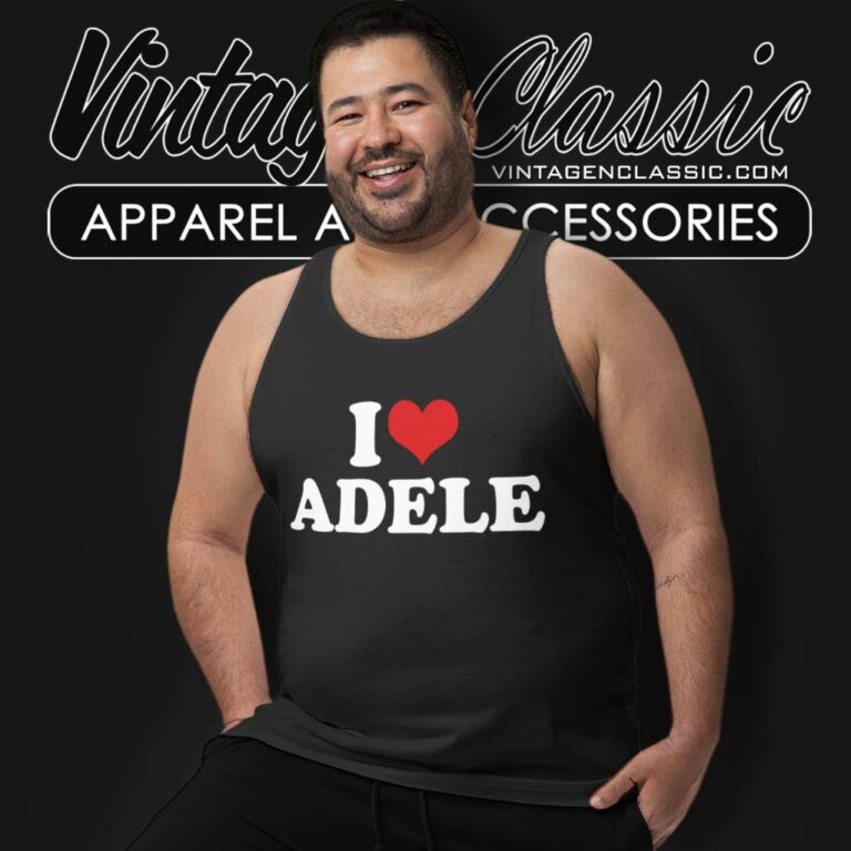 I Love Adele Cute Heart Tank Top Racerback 1 I Love Adele Cute Heart Tank Top Racerback 1