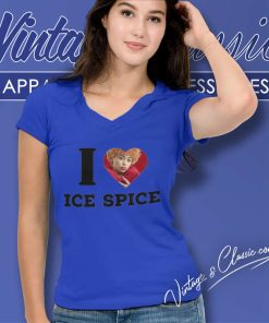 I Love Ice Spice V Neck TShirt