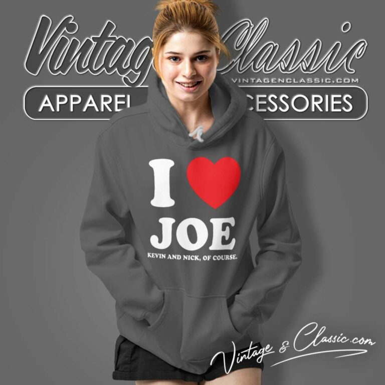I Love Joe Red Heart Hoodie I Love Joe Red Heart Hoodie