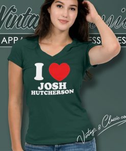 I Love Josh Hutcherson V Neck TShirt