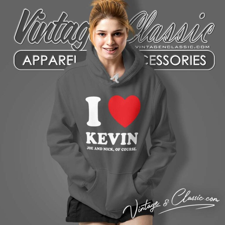I Love Kevin Red Heart Hoodie I Love Kevin Red Heart Hoodie