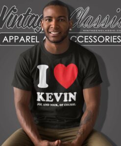 I Love Kevin Red Heart T Shirt