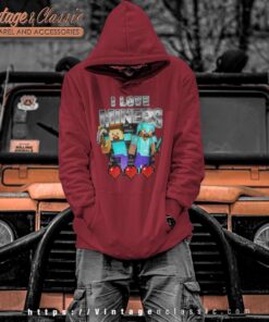 I Love Miners Minecraft Hoodie