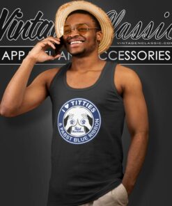 I Love Titties And Pabst Blue Ribbon Tank Top Racerback